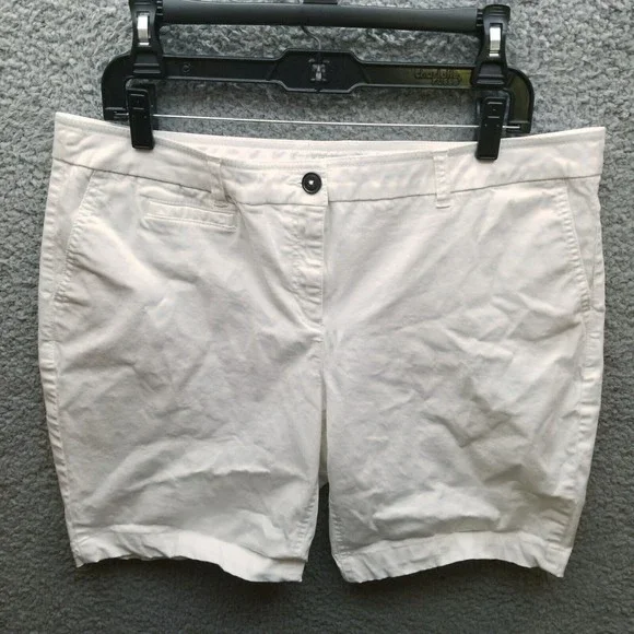 Boden Shorts Boden Womens 2r White Chino Shorts 375 775